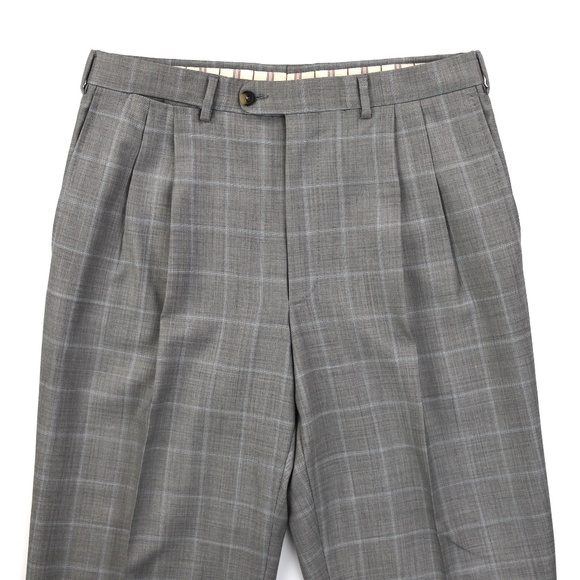 Ermenegildo Zegna Wool Suit Gray Checks 38R - Picture 6 of 8